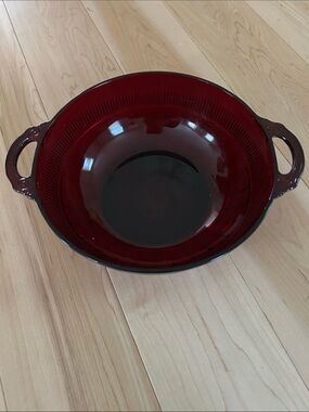 Anchor Hocking Coronation Ruby Red Serving Bowl